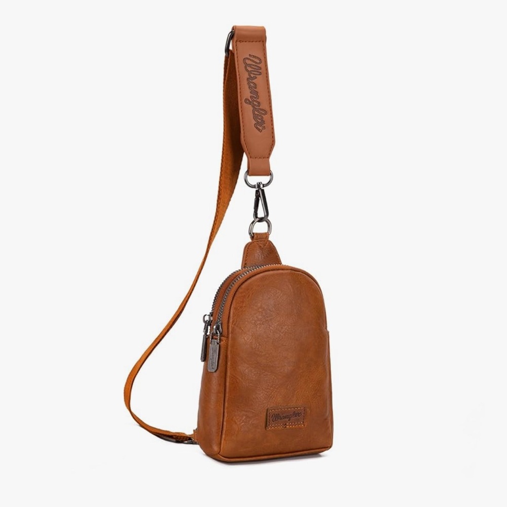Wrangler Tan Belt Bag with Adjustable Strap and Minimalist Design